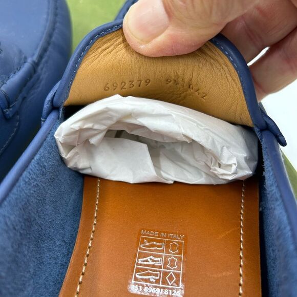 Men’s Gucci interlocking G driver loafers size 9.5 made in Italy - Picture 8 of 9